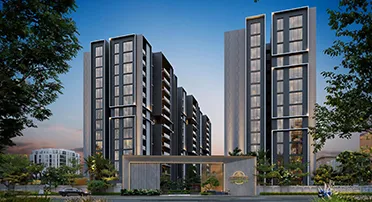 Casagrand Laurels elevated villa tower, Karanai, Chennai (developer render)